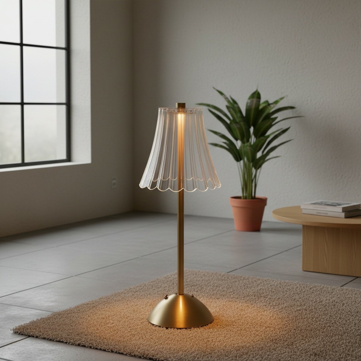 Lampe LED tactile trois couleurs design vintage