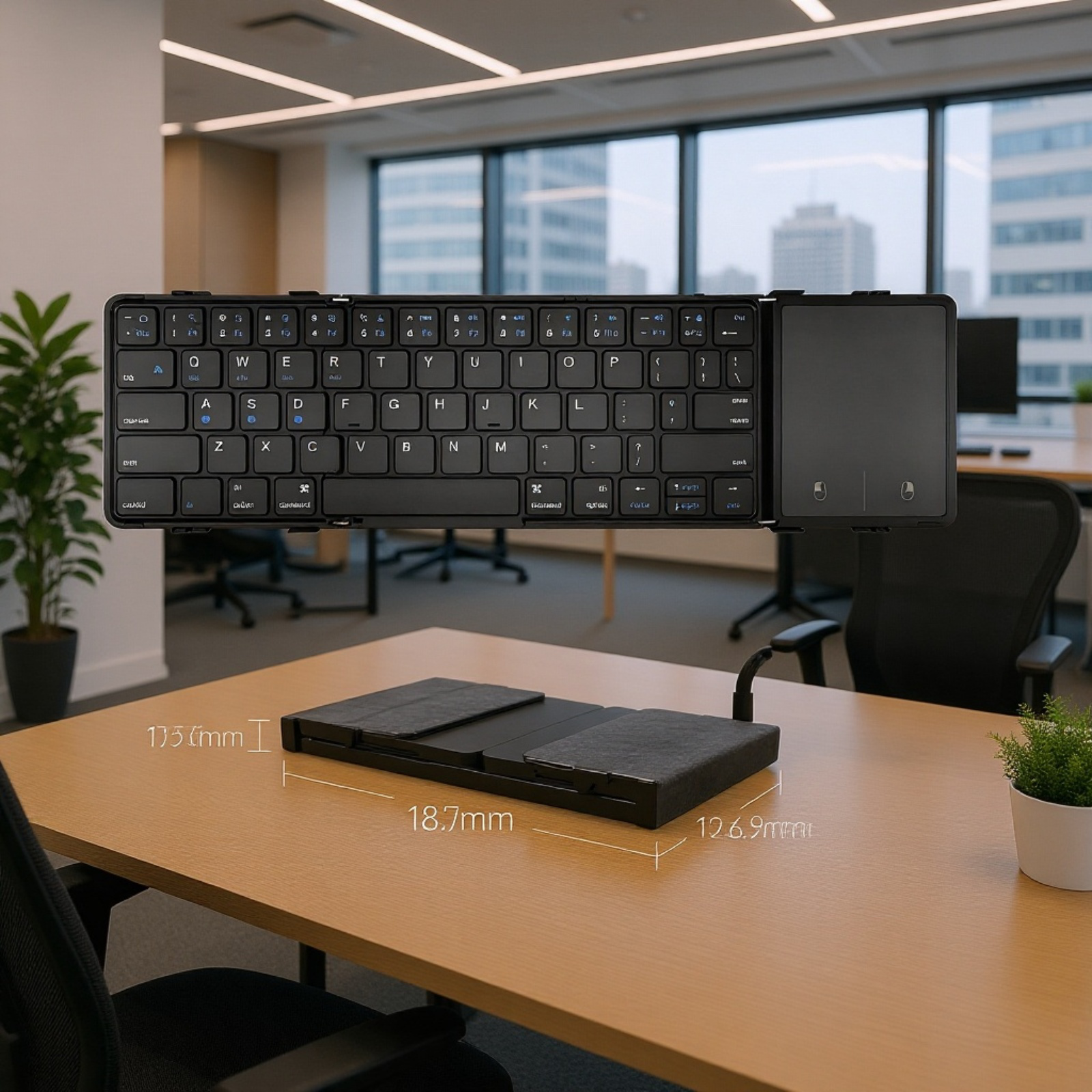 タブレット対応のレザーキーボード