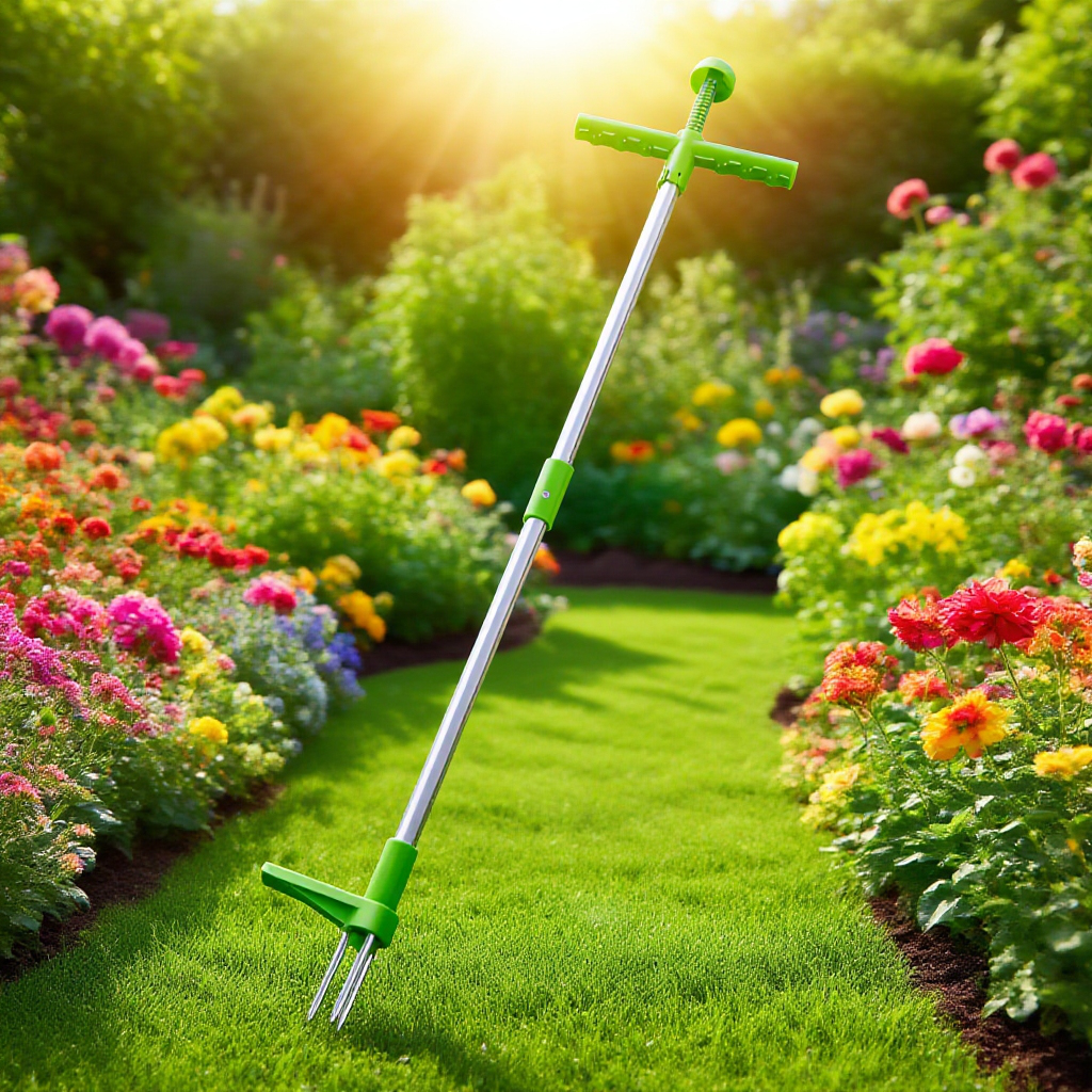 アルミチューブ手動雑草抜き器