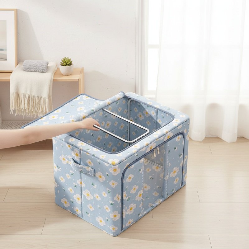 Boîte de rangement pliable, grande capacité
