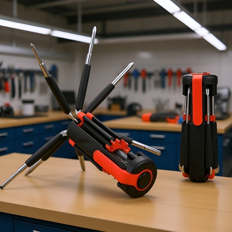 Eight in one multifunctional cross screwdriver