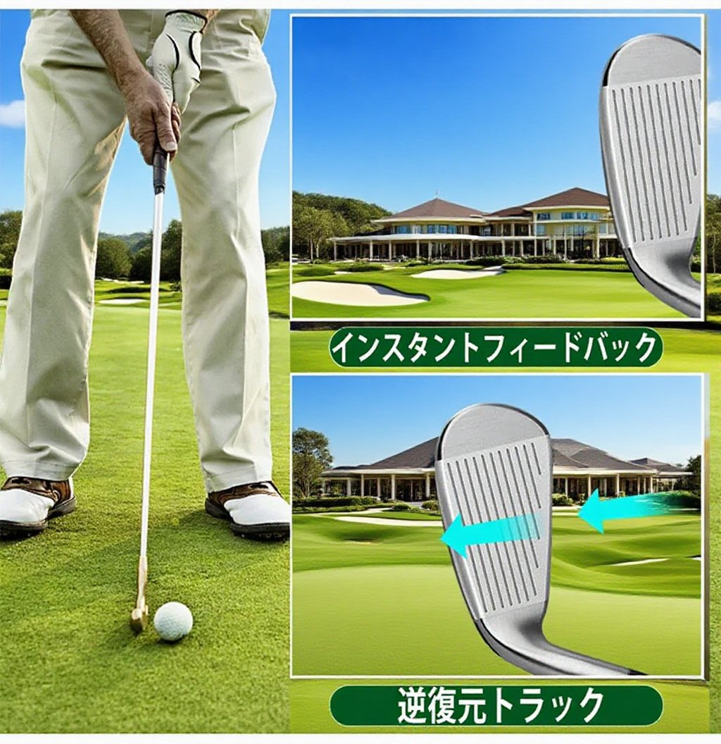 自宅で使えるゴルフ練習マットの設置例