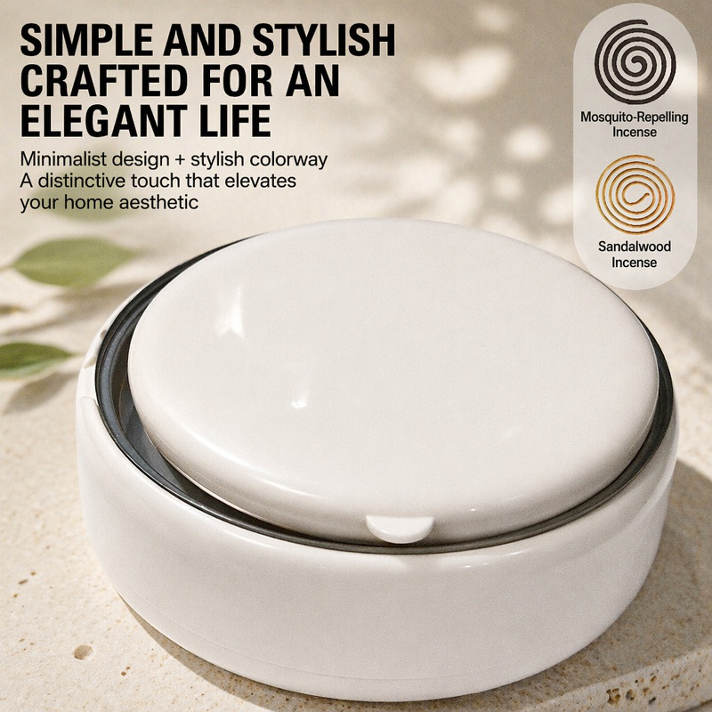 Mosquito coil accessory for safe and even burning