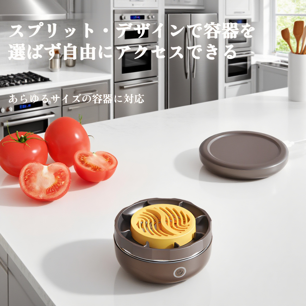 コンパクトなワイヤレス洗浄機のデザイン