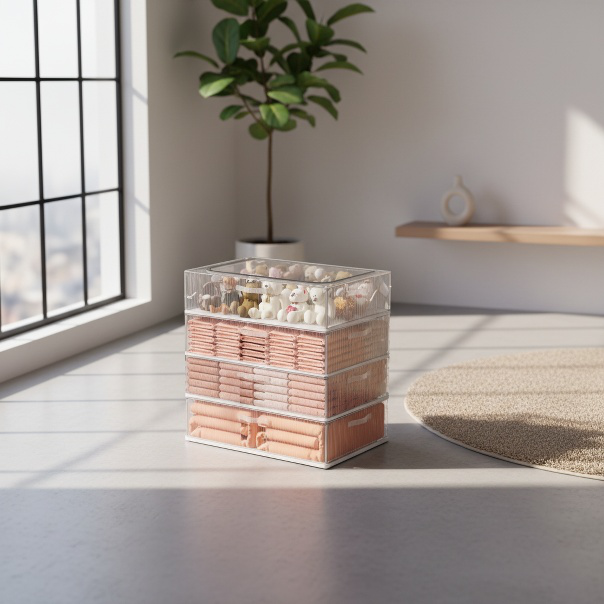 Boîte de rangement sous le lit avec roulettes et protection contre l'humidité