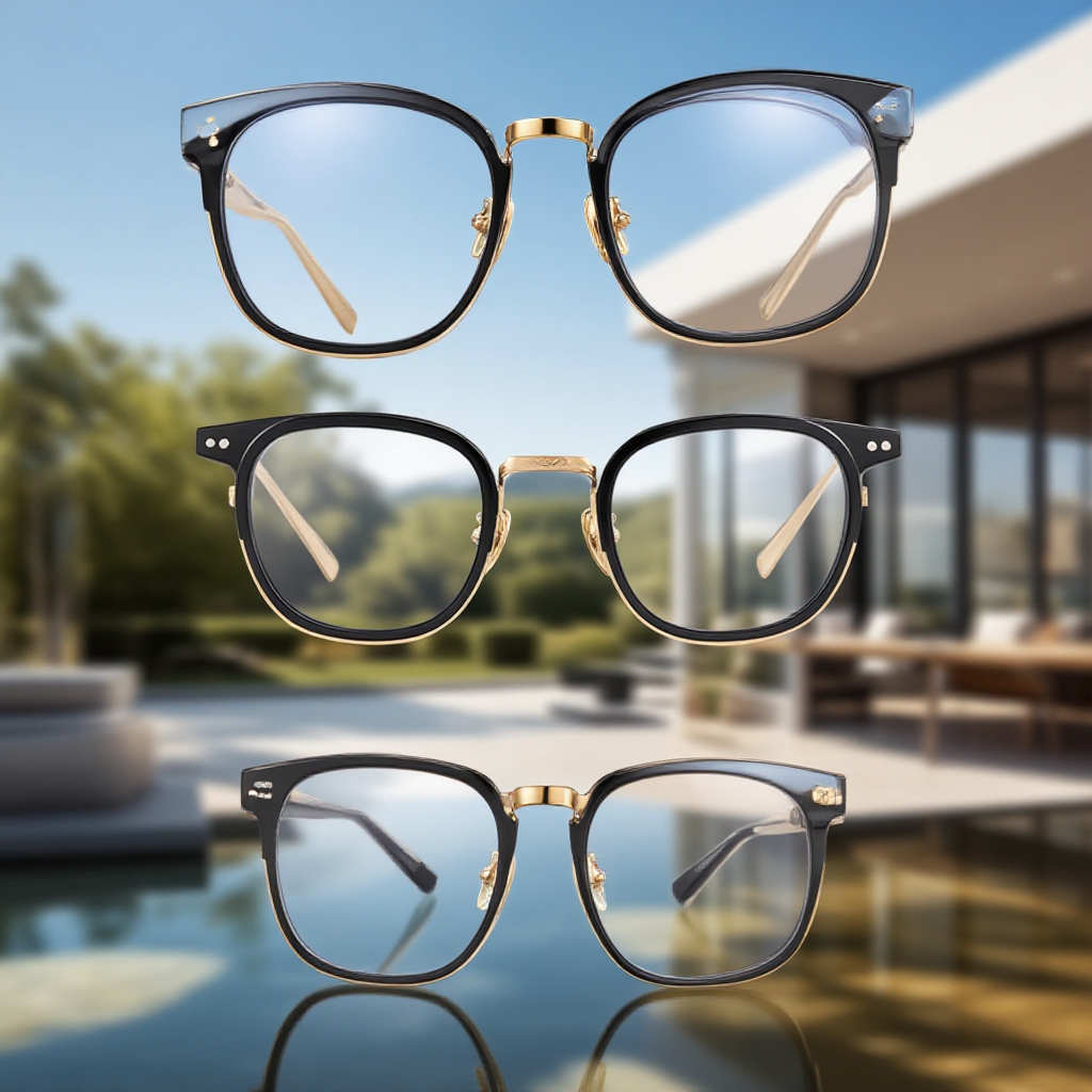 남성 근시 안경 순티타늄 초경량 빈티지 안경테