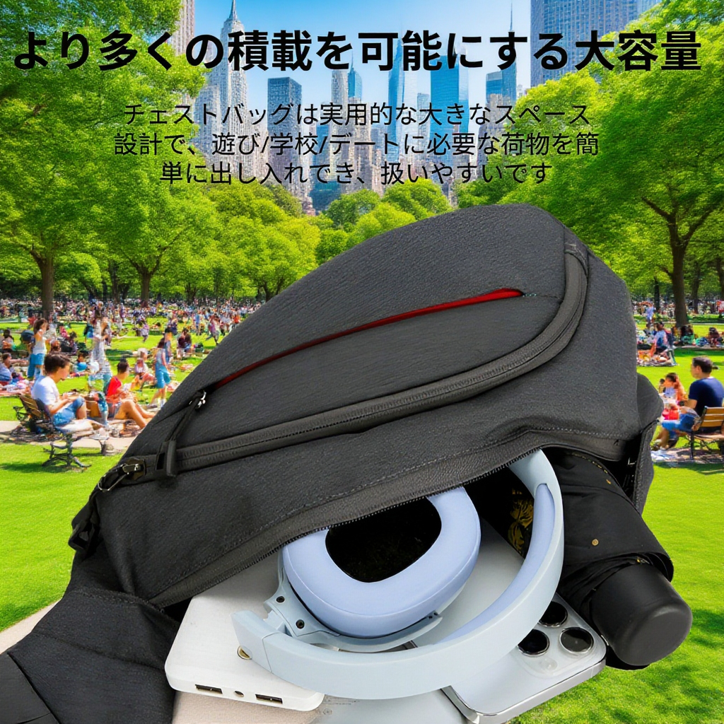 メンズクロスボディバッグ 新作多機能大容量 スポーツ旅行アウトドア収納バッグ