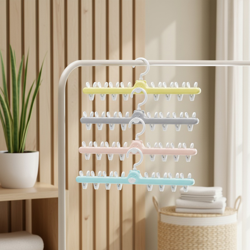 Household multifunctional drying sock clamps