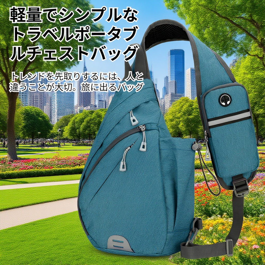 メンズクロスボディバッグ 新作多機能大容量 スポーツ旅行アウトドア収納バッグ