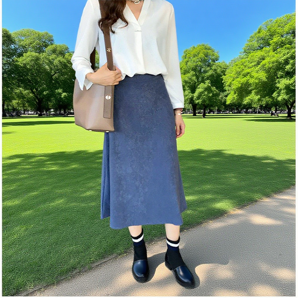 優雅な気質Vネックブラウス