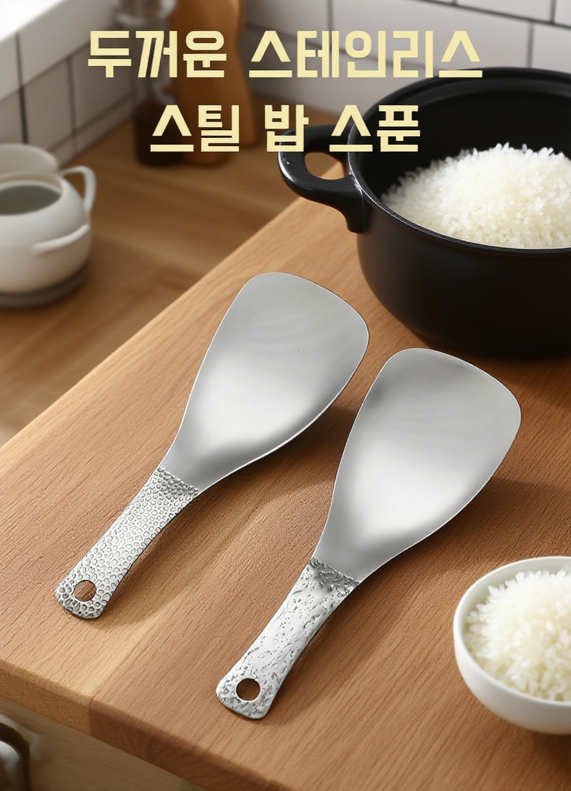 스테인레스 두꺼운 주걱 상세 이미지