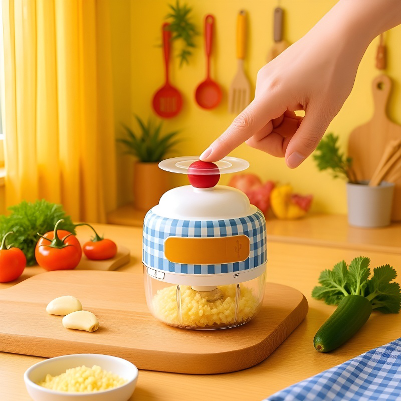 Electric Wireless Garlic Chopper for Kitchen