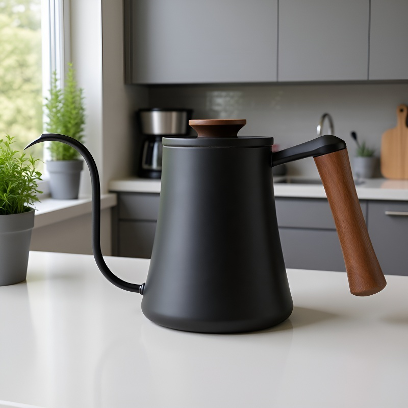 Handgebrühte Kaffeekanne Haushalt hängendes Ohr Schwanenhalskanne Kaffee handgebrühte Kanne 304 Edel
