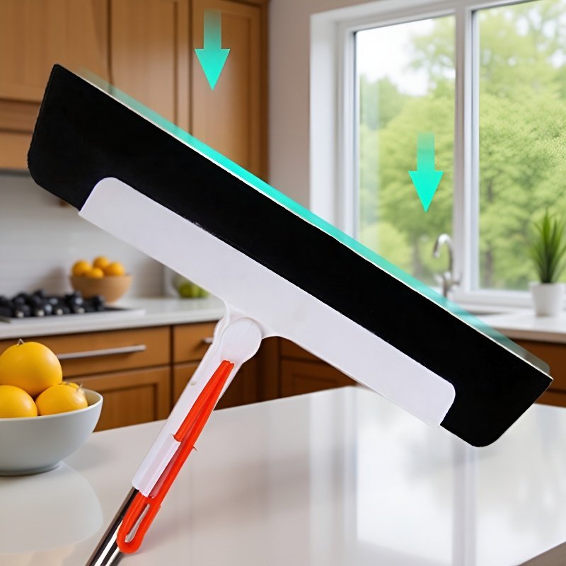 Streak-free window cleaning squeegee