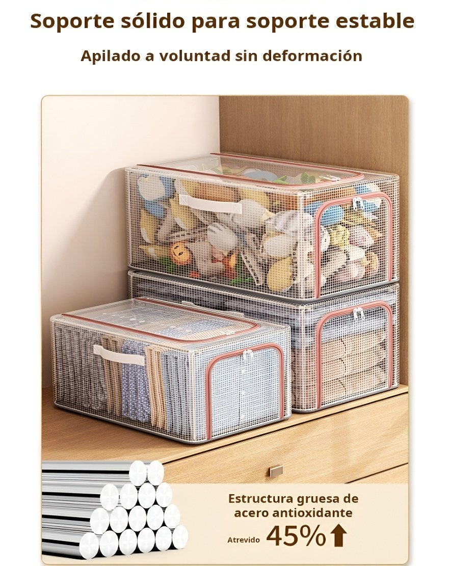 Caja organizadora con fácil acceso y visibilidad