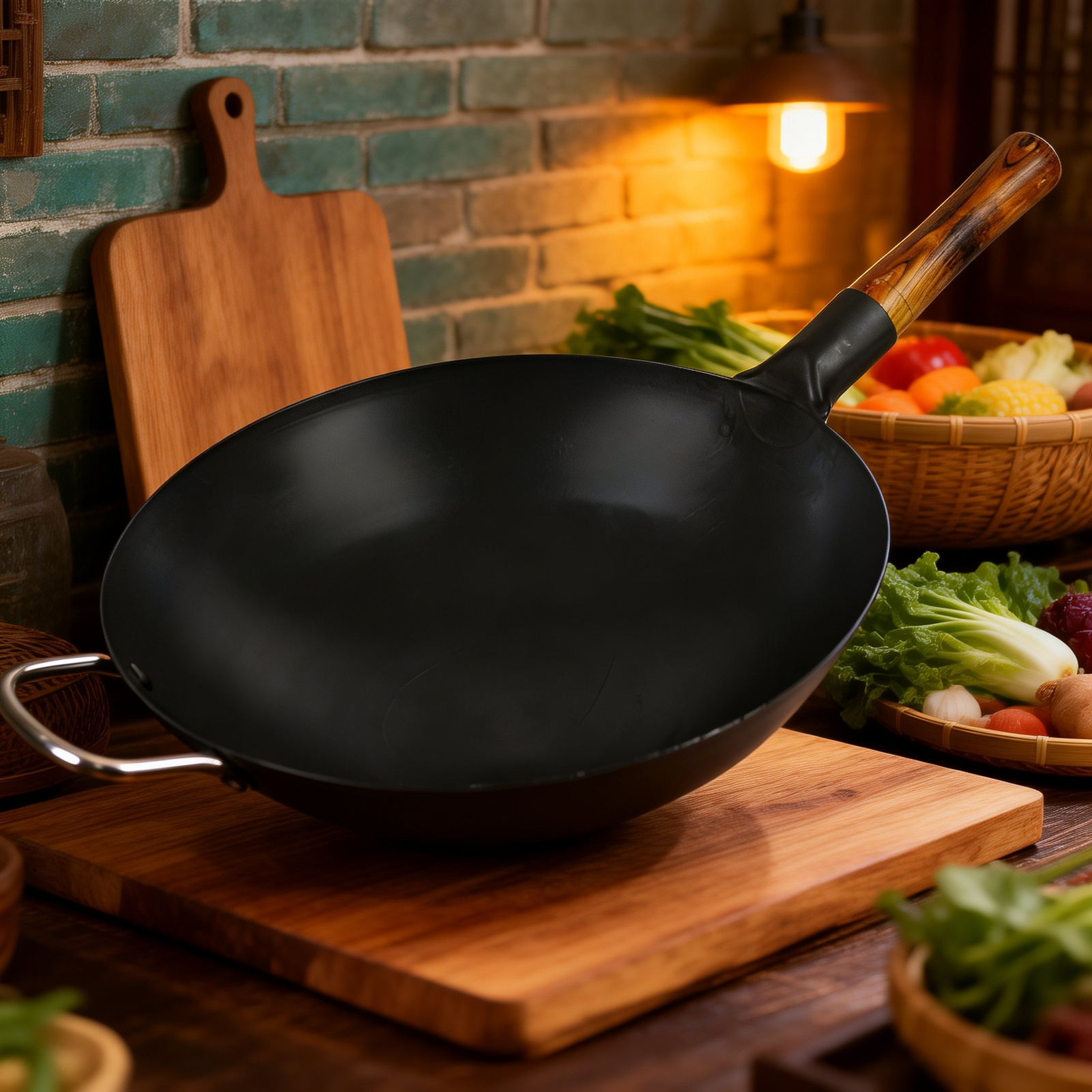 クラシックな鉄製ワーク鍋