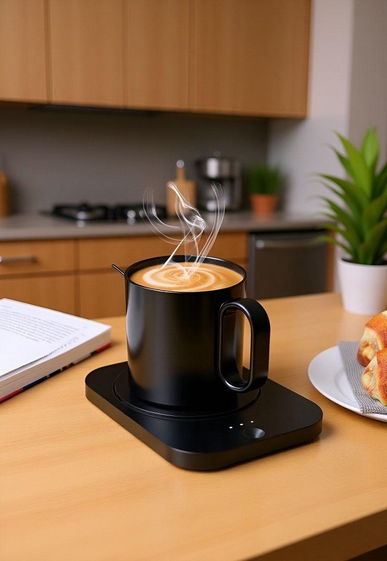 Constant temperature cup pad with coffee mug