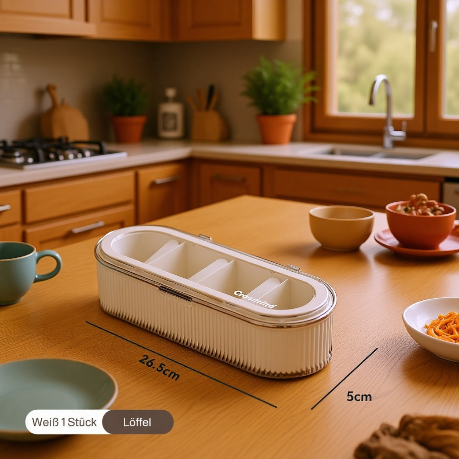 Make-up-Pinselhalter aus transparentem Material mit Deckel, Schminktisch Aufbewahrung