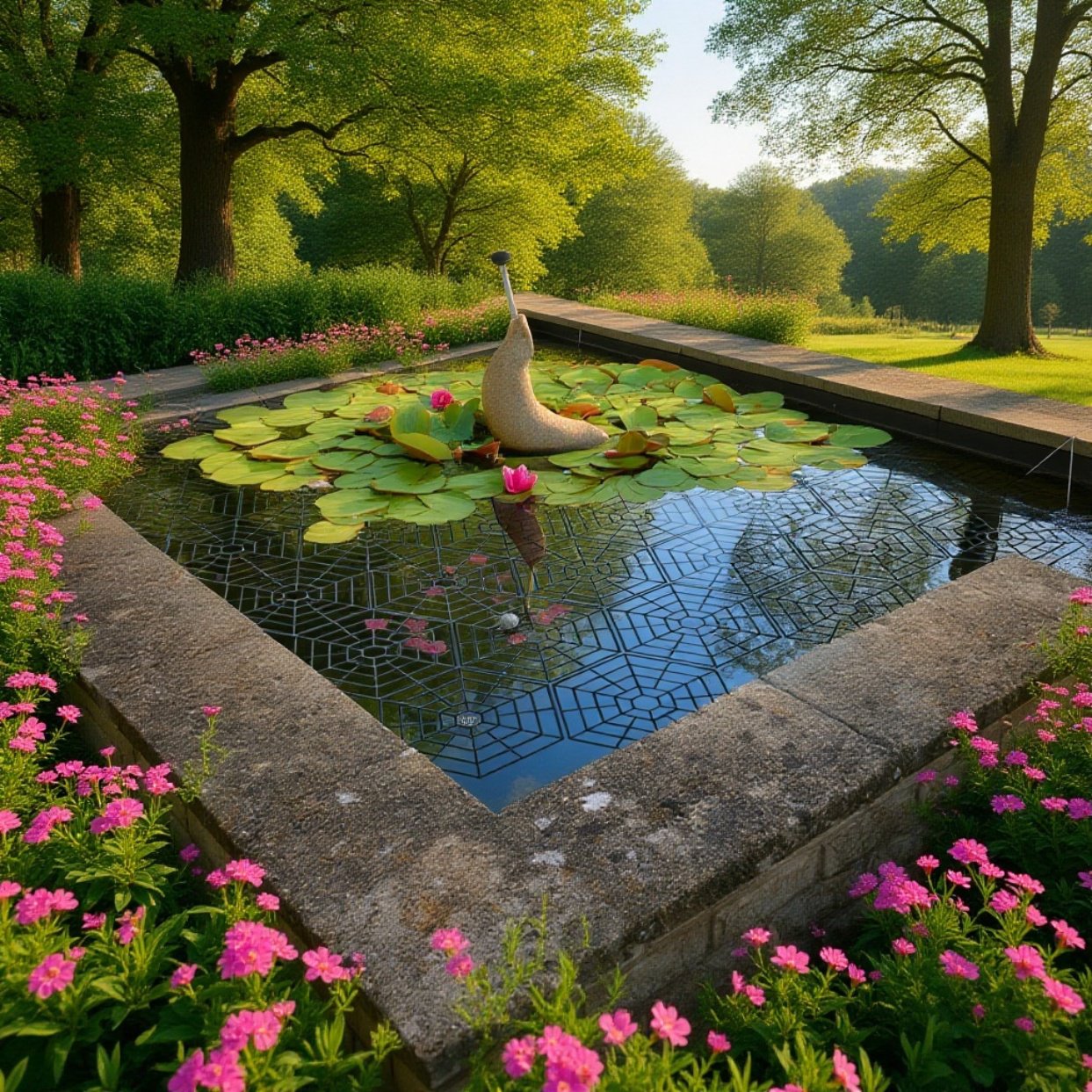 Effektives Fischschutznetz gegen Blätter und Vögel