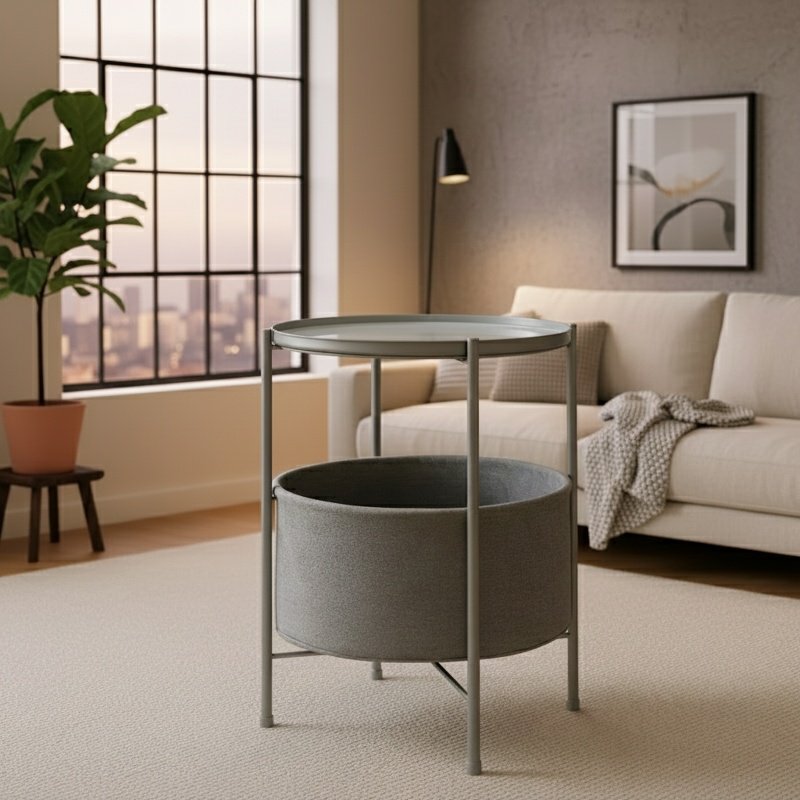 Modern Simple Iron Round Table