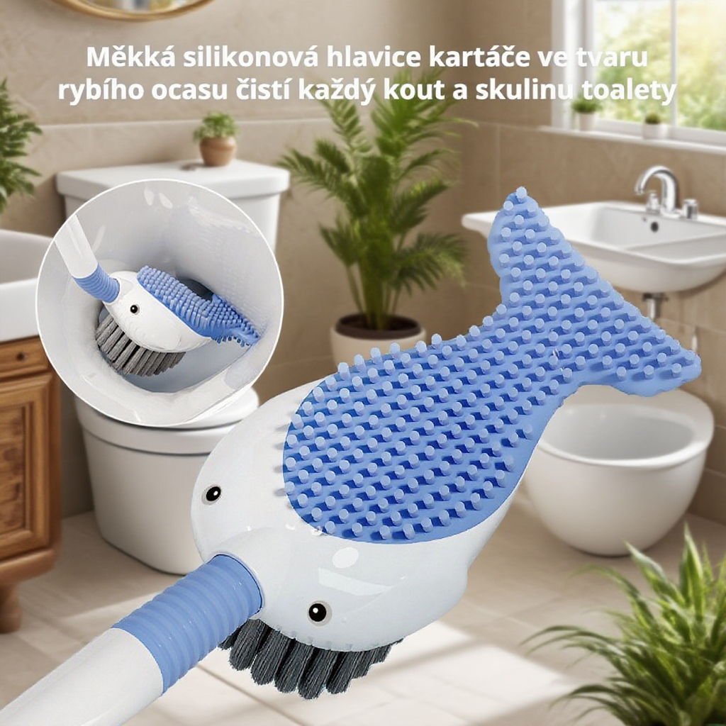 čtvercový čisticí nástroj na toaletu, kartáč na toaletu s dávkovačem kapaliny