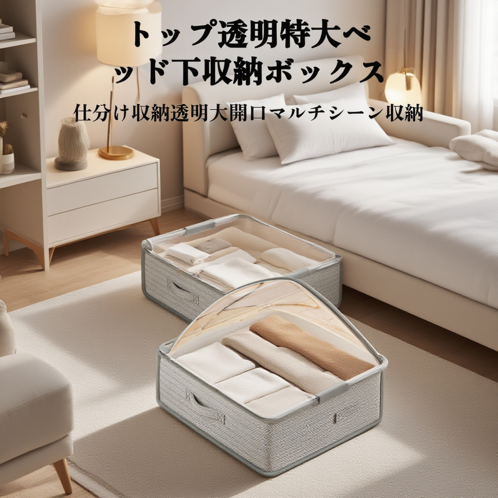 引き出し式季節キルト収納ボックス