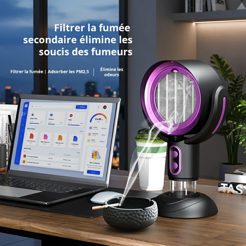 Nouveau mini hotte de bureau portable grande aspiration sans poinçon marmite barbecue camping compag