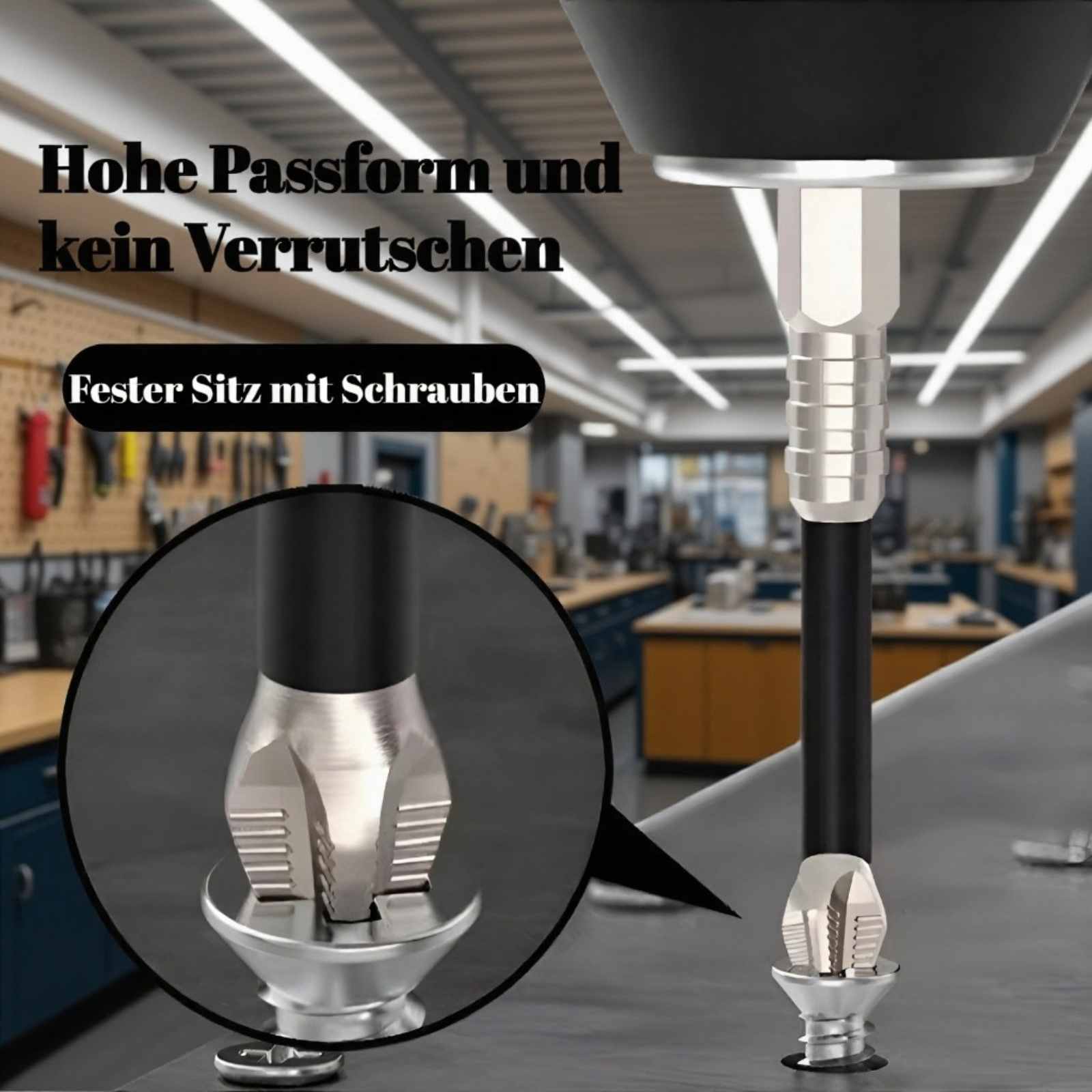 K5 Hochfester Sechskant-Bit-Satz mit Gewinde, rutschfest, für Elektroschrauber