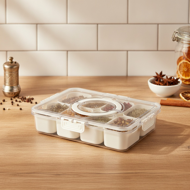 Transparent Freshness Portable Seasoning Box