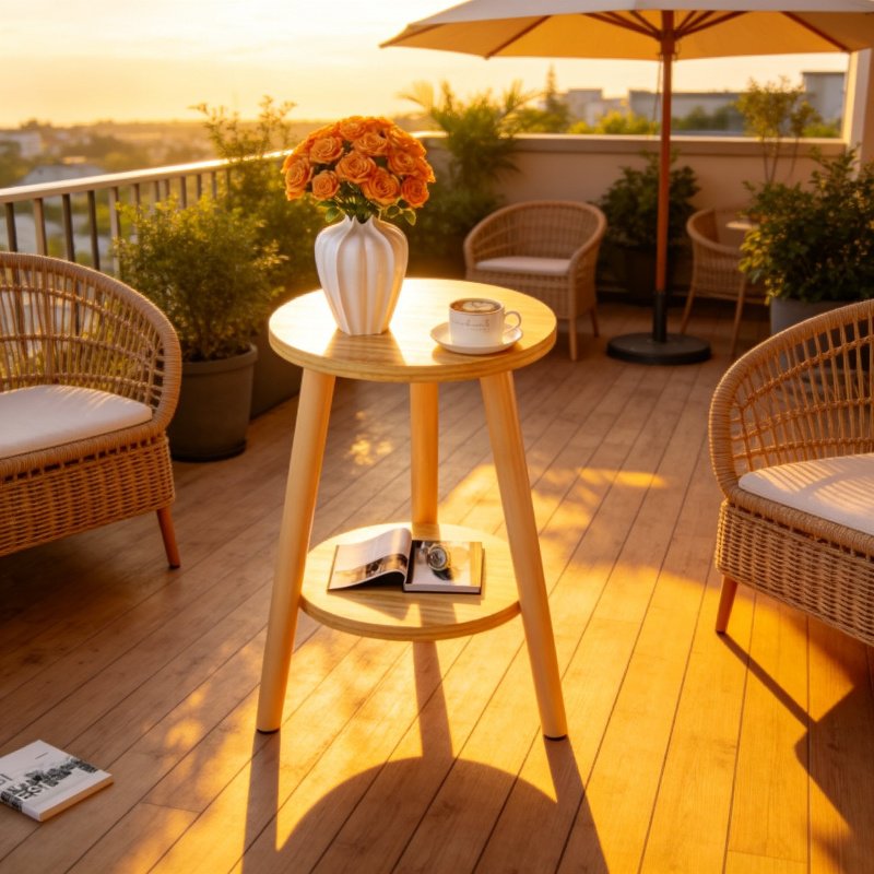 Fashion Home Decoration Coffee Table Sofa Side Table Balcony Table