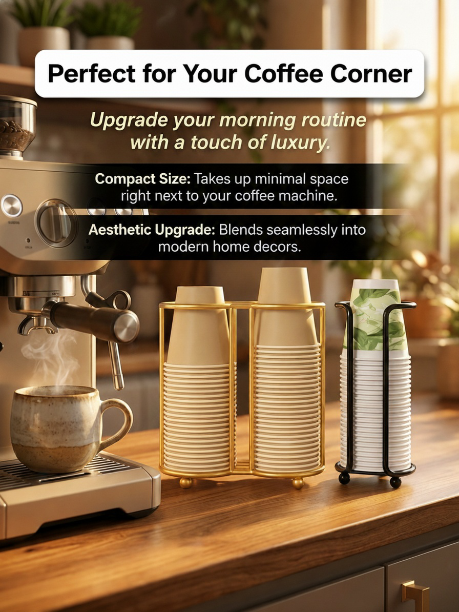 Modern beverage cup holder for cafes