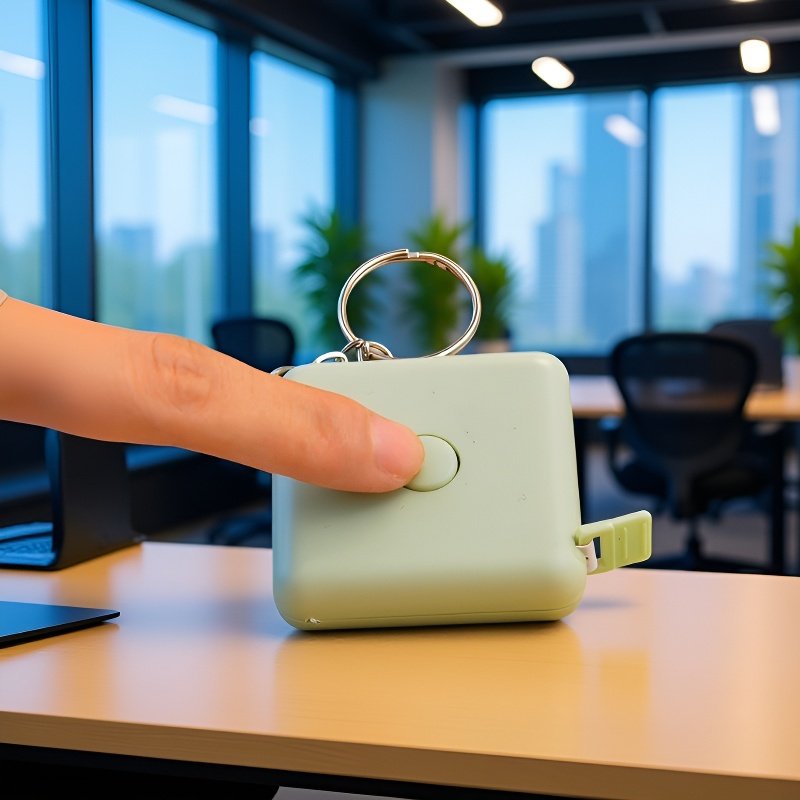 コンパクトに収納できる自動メジャー