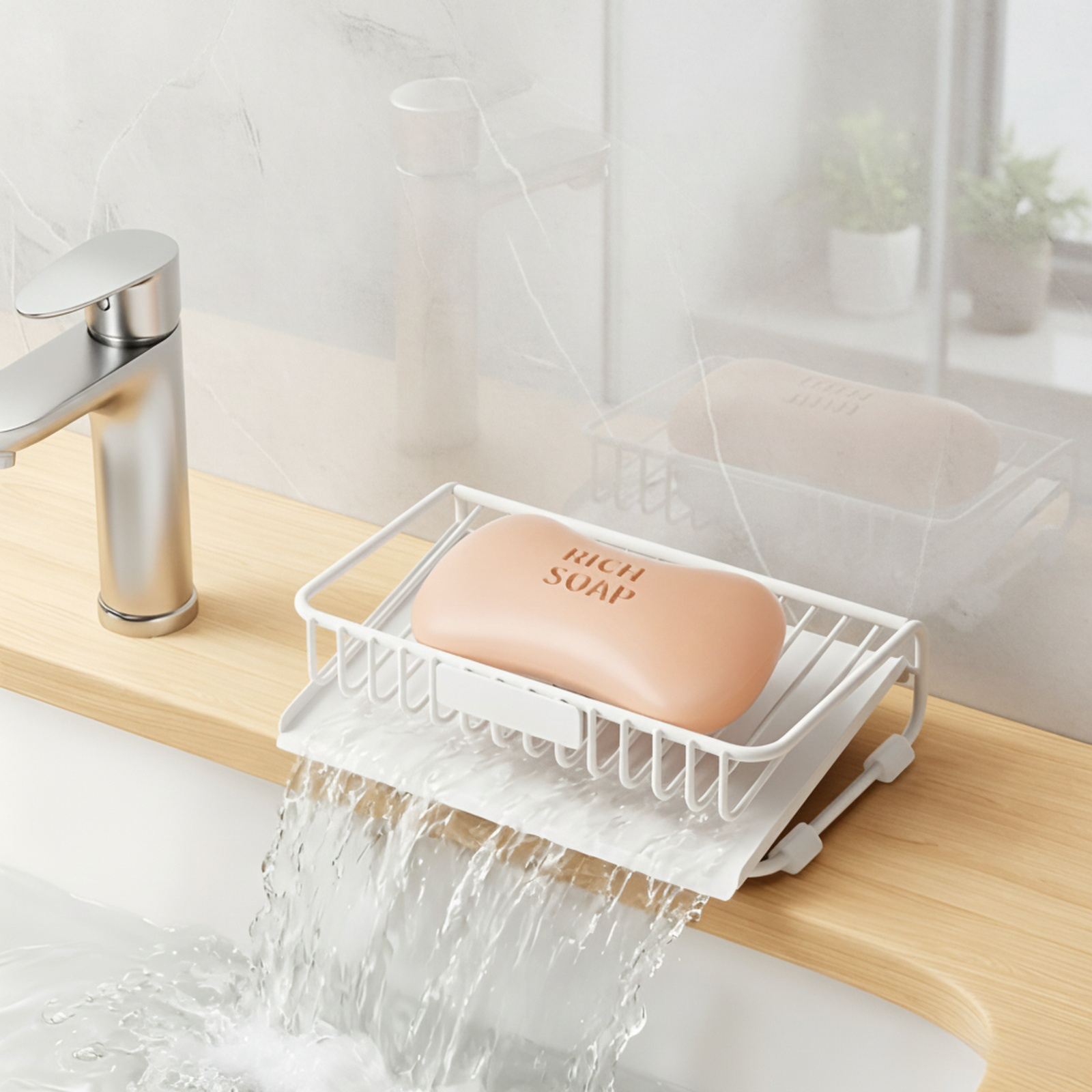 Multifunctional Kitchen Dish Drainer Rack with Bowl, Chopsticks, and Knife Storage