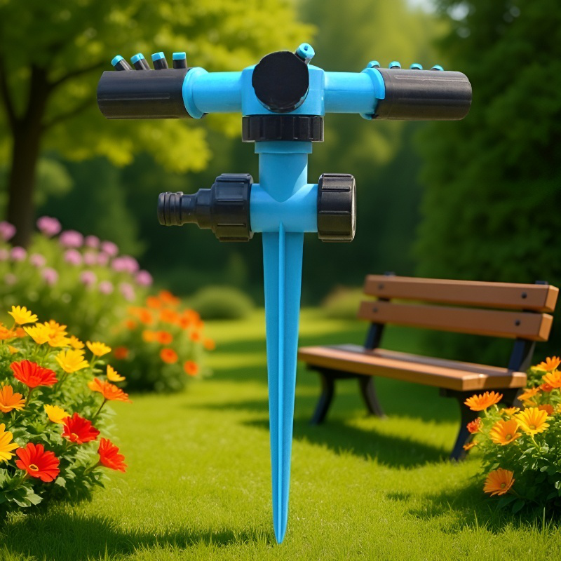 Háromágú talajszúrós kézi öntözőspriccelő mezőgazdasági kerthez