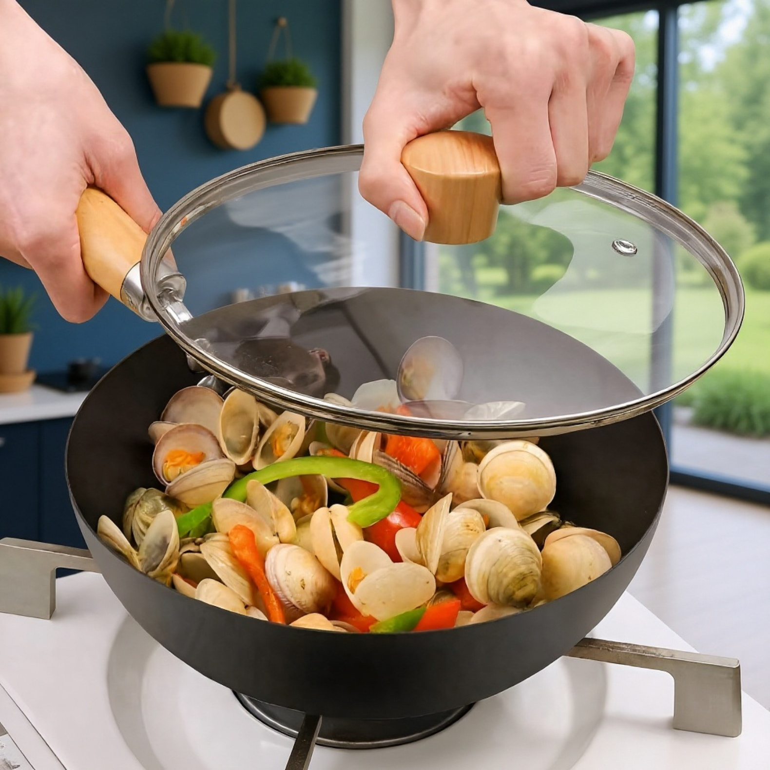 一人用ミニ家庭用ノンコーティングフライパン