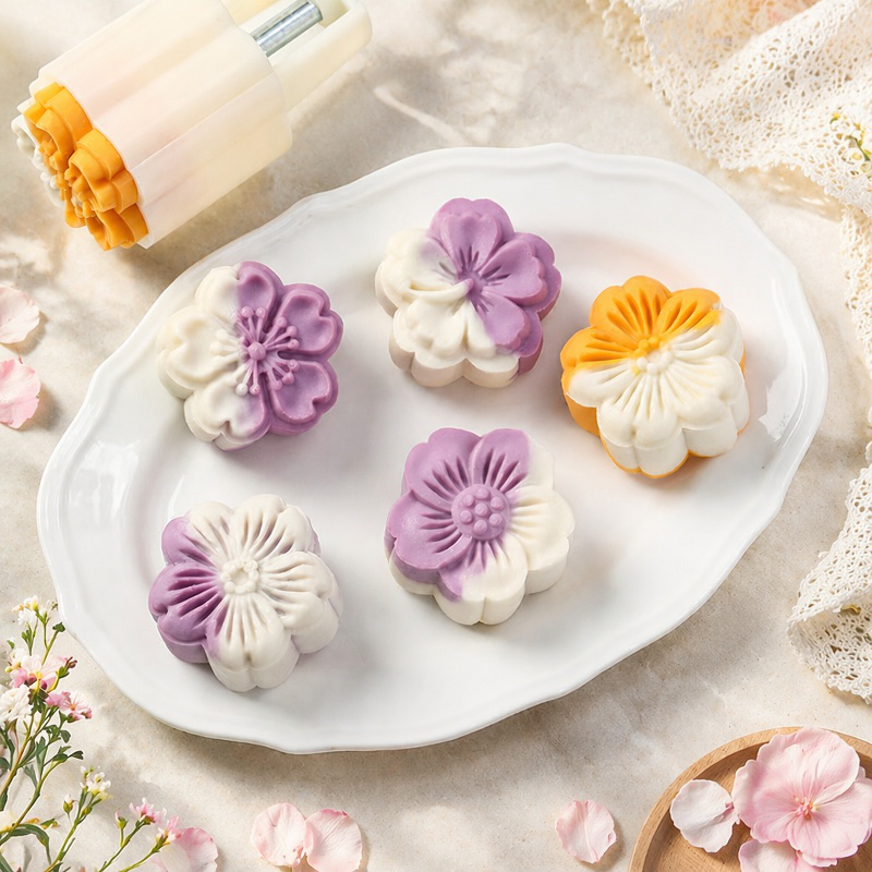 Pastry molds: Purple sweet potato and yam cake molds, mung bean cake molds, snack food, baby food ba