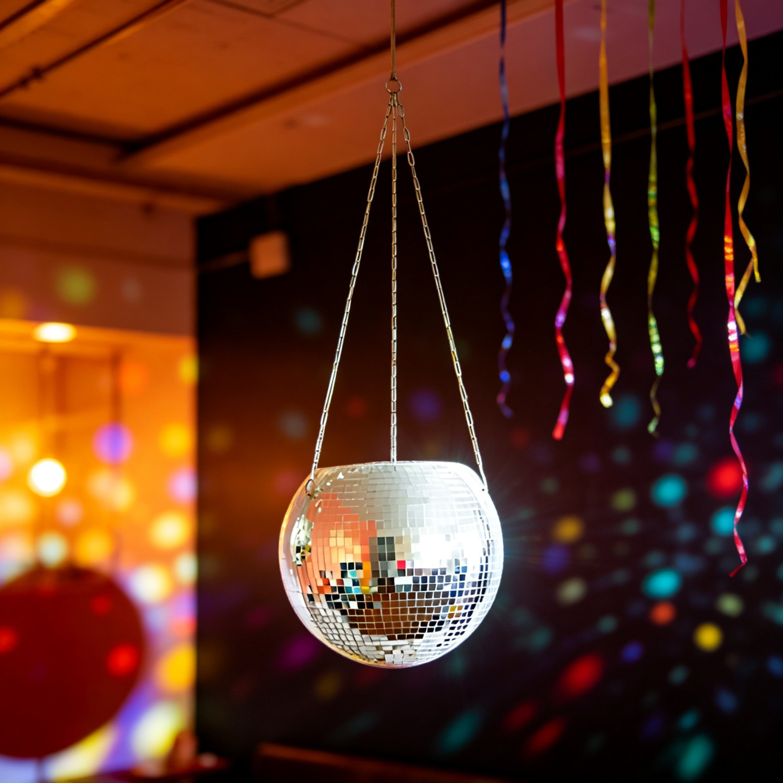 Hängende Blumenampel mit Spiegelmosaik