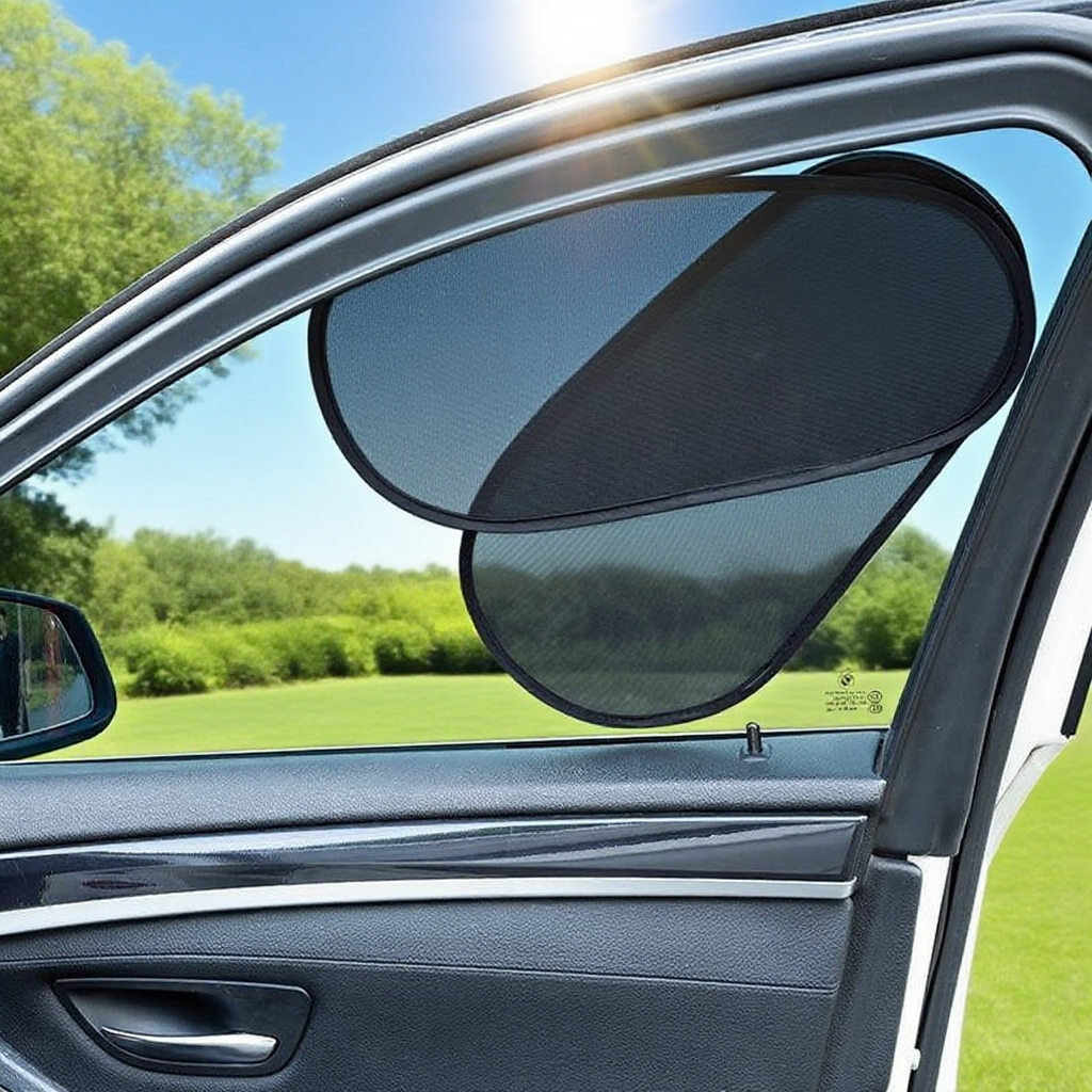 차량용 옆창 접이식 자외선 차단 햇빛 가리개