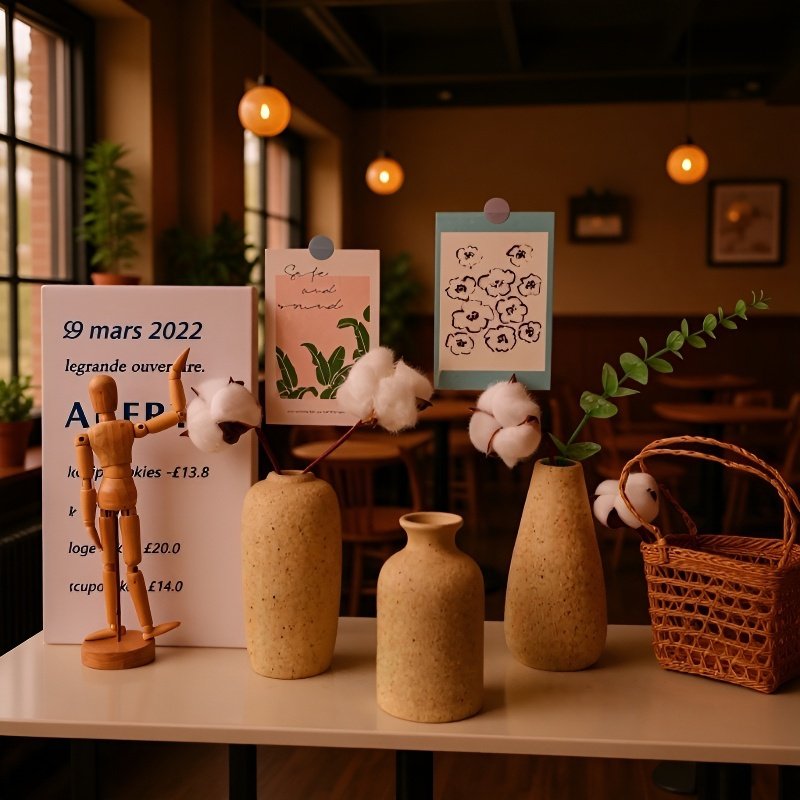 White plain bottle ceramic vase on living room table