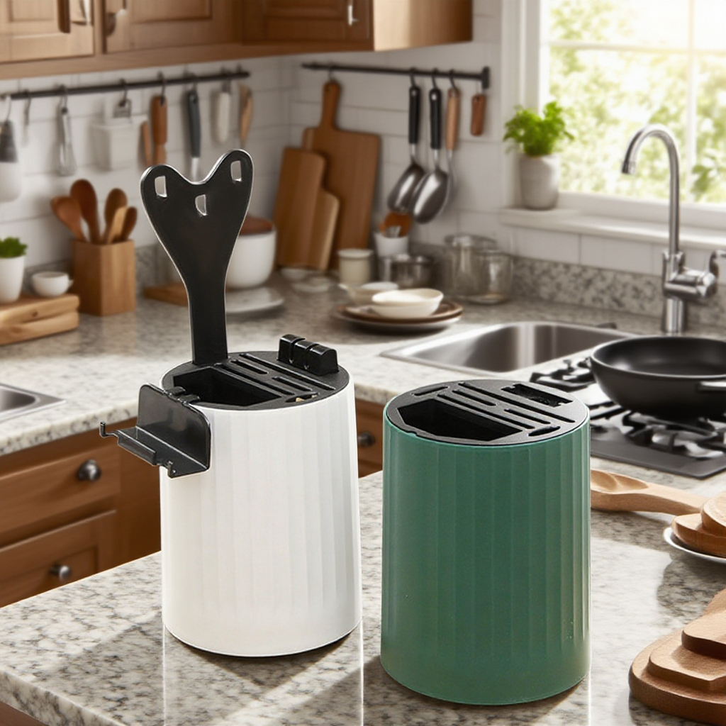 صندوق تخزين سكاكين عملي وأنيق