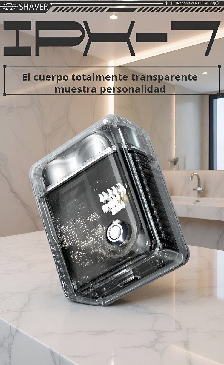 Tamaño compacto de la afeitadora eléctrica para viaje
