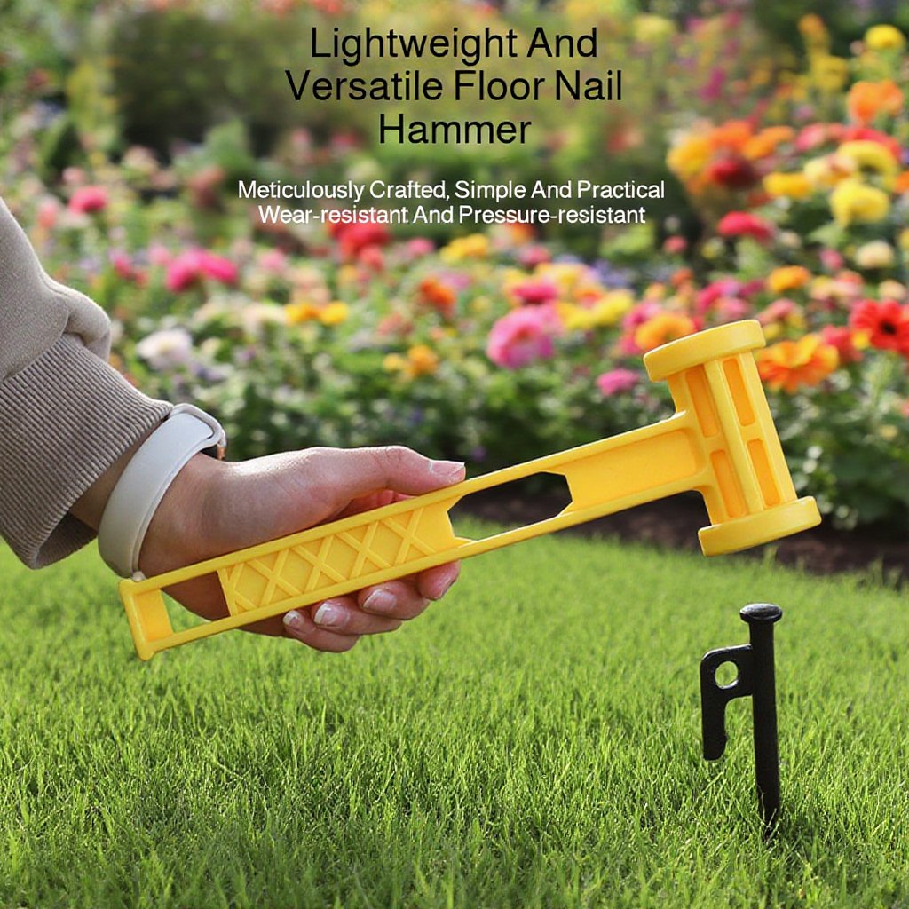 Ultra lightweight portable ground nail hammer