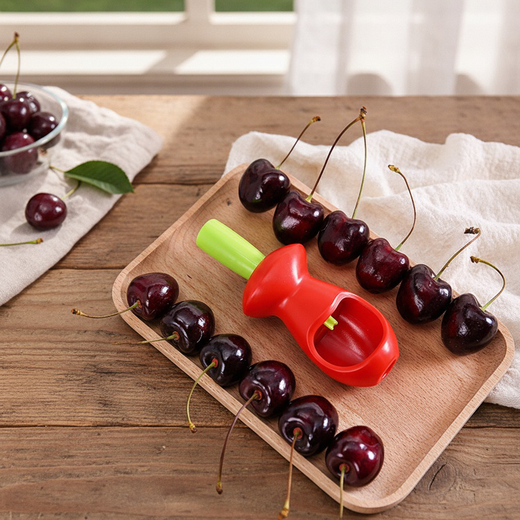 Durable fruit pitter tool with ergonomic design