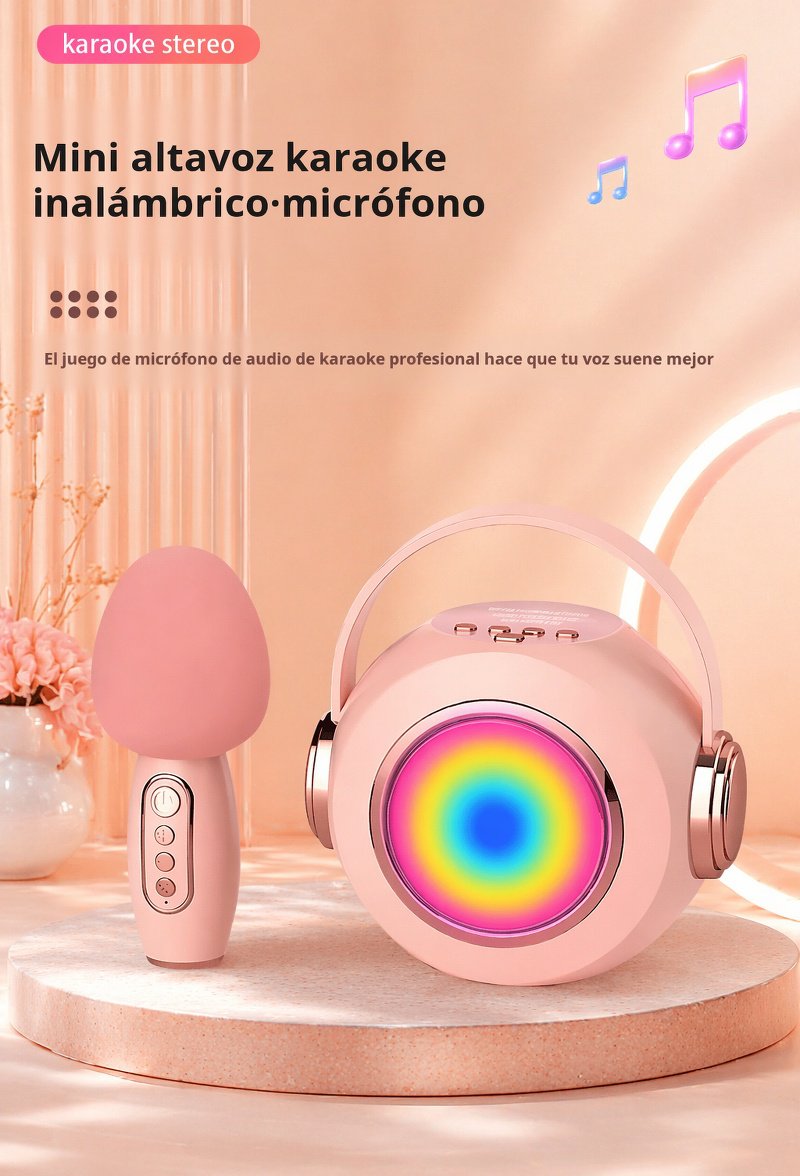 Micrófono inalámbrico para niños con altavoz integrado