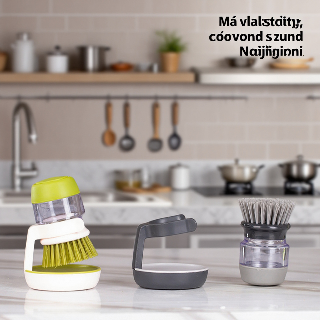  Kuchyňský kartáč na mytí hrnců, který nezanechává mastnotu