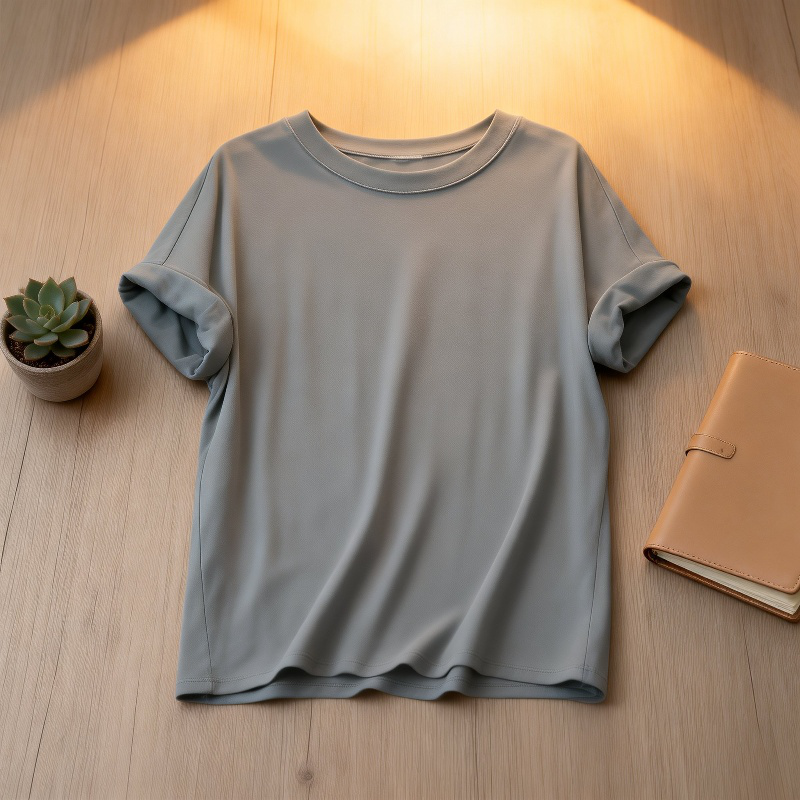 レディース バットウィングスリーブ 無地 万能Tシャツ