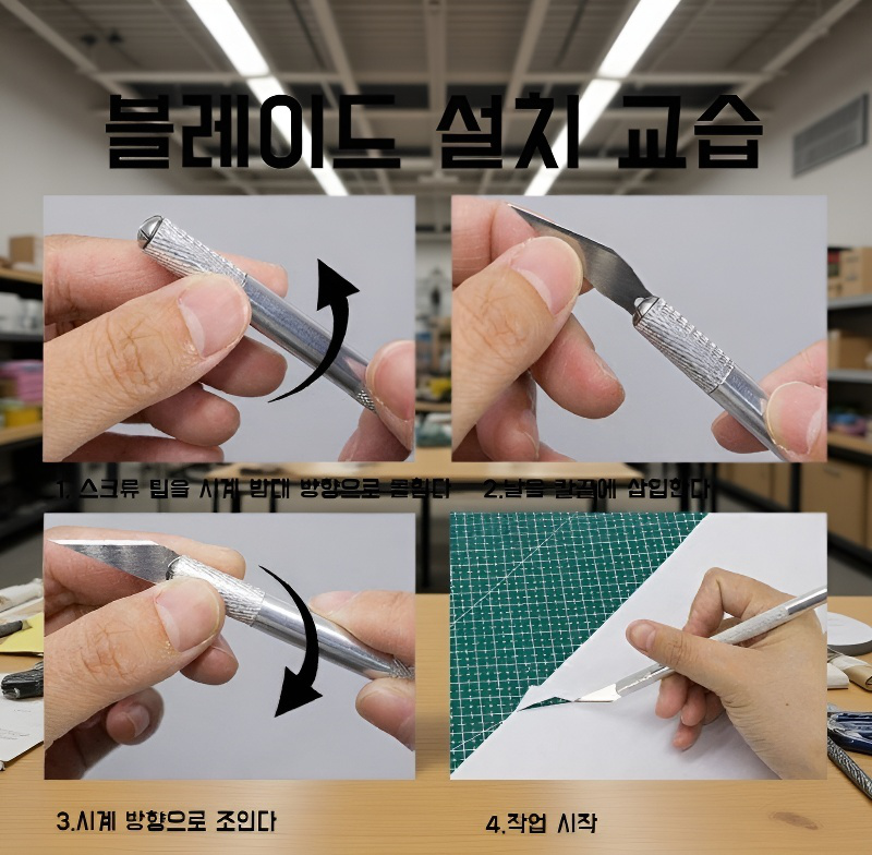 DIY 조각 프로젝트용 알루미늄 조각칼