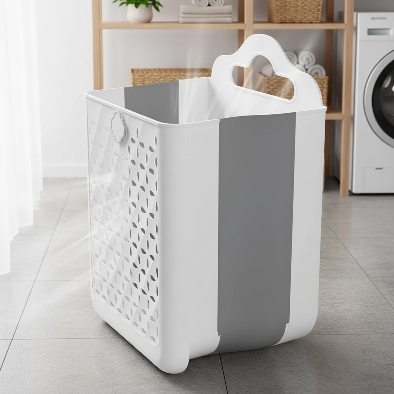 Panier à linge mural pliable