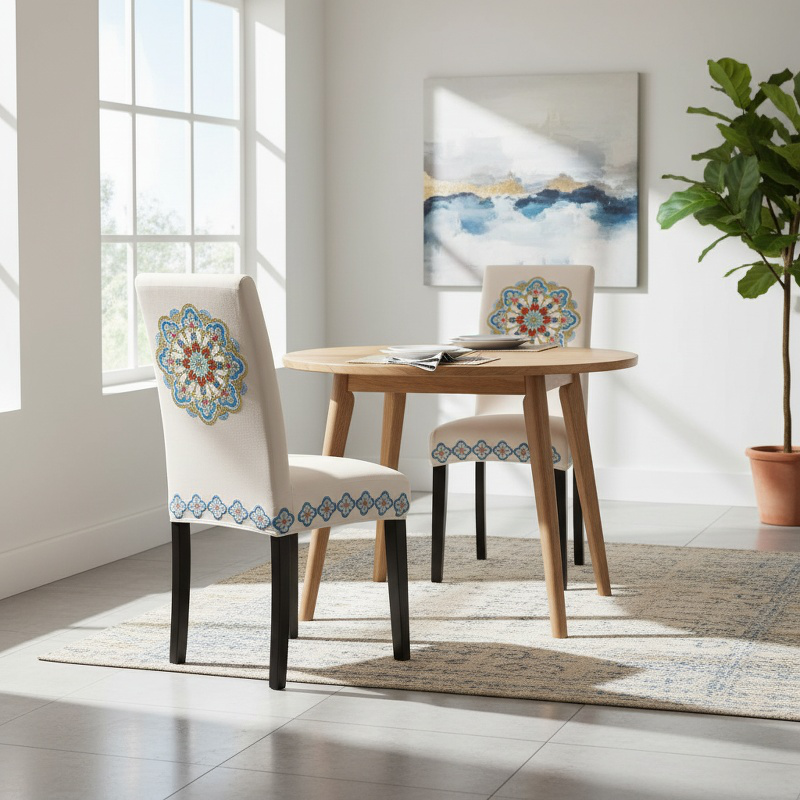 High space utilization dining chair cover Dining chair table cover Four seasons artistic flavor serv