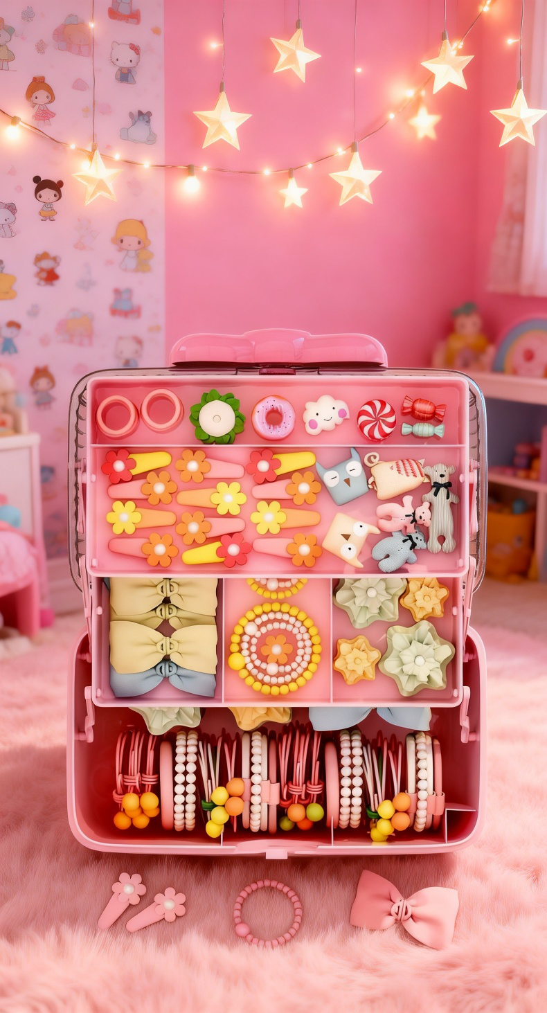 Caja de almacenamiento elegante con diseño de lazo